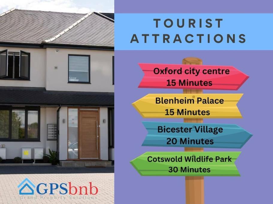 Stylish 3-Bedroom House With Garden & Free Parking'S, Prime Location With Private Garden Kidlington Exteriör bild